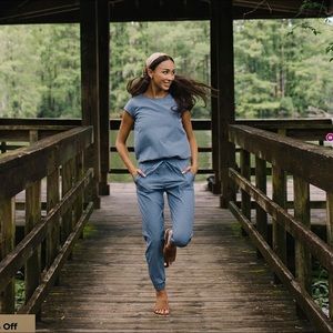 Albion Fit M Jumpsuit in Blue
